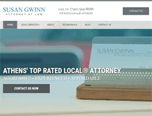 Tablet Screenshot of gwinnlaw.com